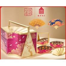 故宫宝扇盒-彩云追月（红）