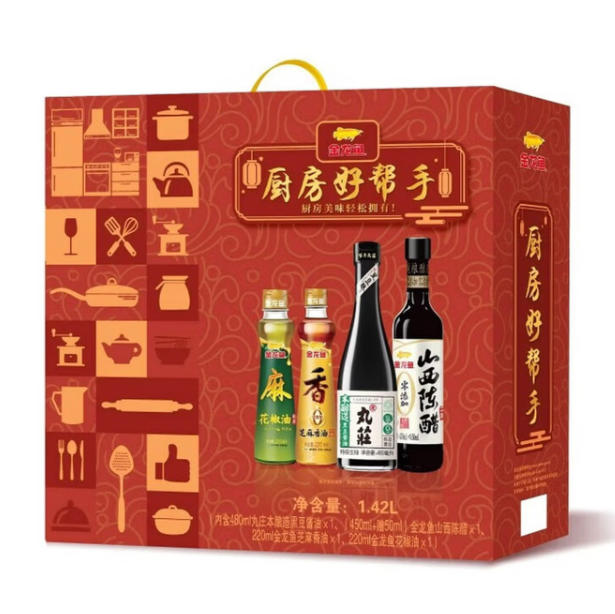 金龙鱼调味品综合礼盒1420ML（厨房好帮手）