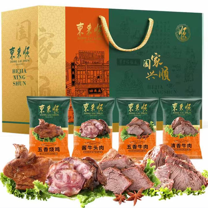 东来顺阖家兴顺熟食礼盒1150g