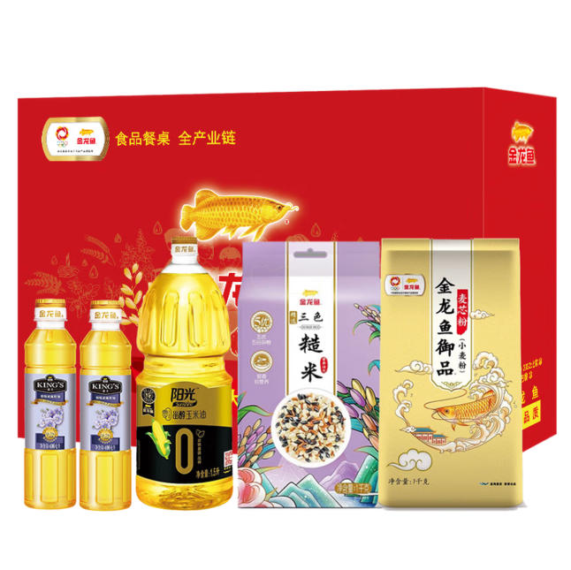 金龙鱼厨家米面油组合G 2.3L+2KG