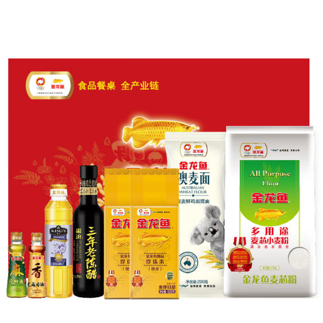 金龙鱼“福遇锦鲤”大礼包B 2200g+1150ml